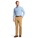 SALTWATER FLAT FRONT CHINO PANT - COGNAC