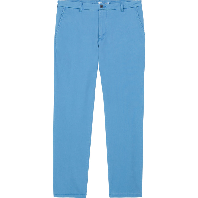 SALTWATER STRETCH FLAT FRONT STRAIGHT FIT CHINO PANT - FEDERAL BLUE