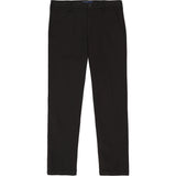 PERFORMANCE FLAT FRONT CHINO PANTS - BLACK