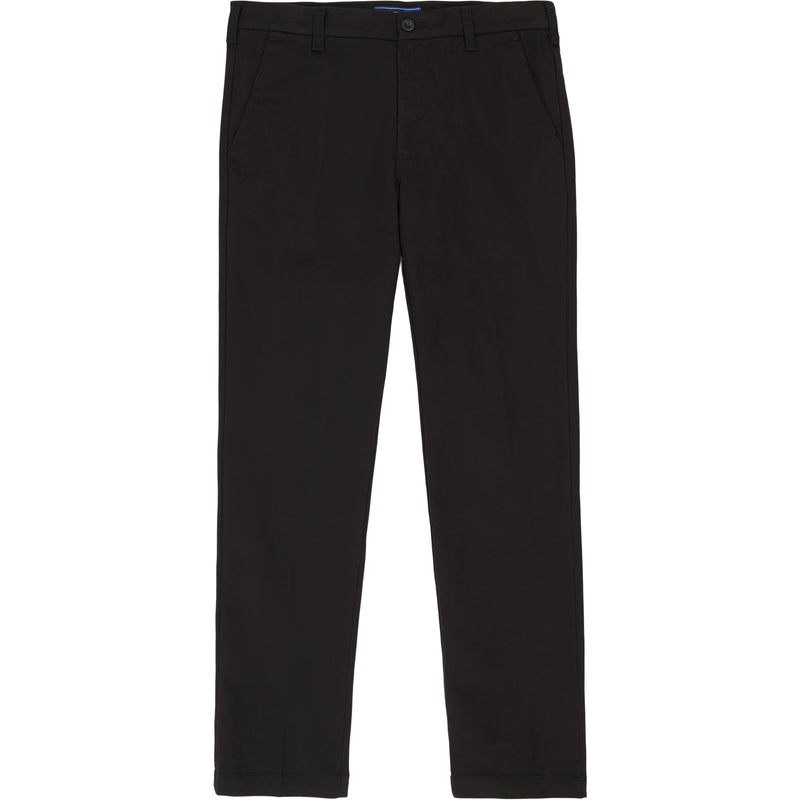 PERFORMANCE STRETCH FLAT-FRONT STRAIGHT-FIT CHINO PANTS - BLACKLACK