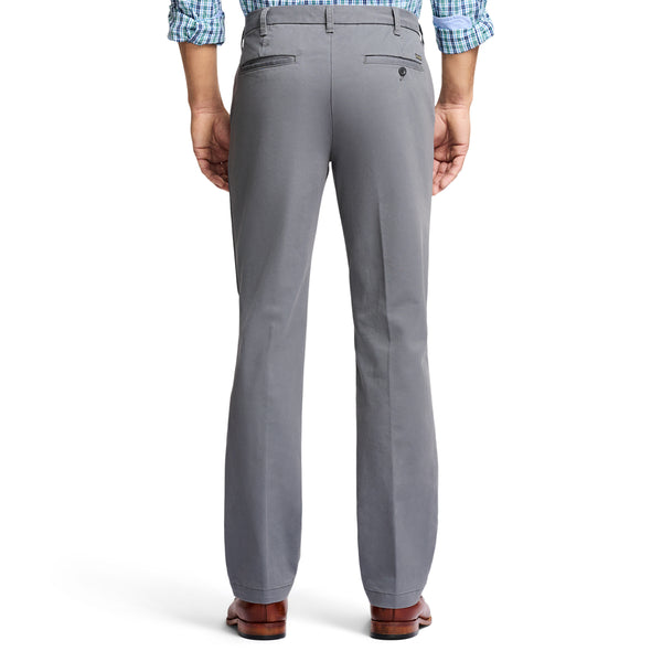 PERFORMANCE FLAT FRONT STRAIGHT FIT CHINO PANT - SMOKED PEARL