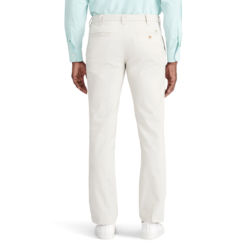 PERFORMANCE FLAT FRONT STRAIGHT FIT CHINO PANT - WARM PEARL