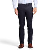 PERFORMANCE FLAT FRONT CHINO PANTS - NAVY