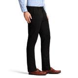 PERFORMANCE FLAT FRONT CHINO PANTS SLIM - BLACK
