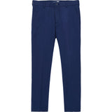 PERFORMANCE FLAT FRONT CHINO PANTS SLIM - NAVY
