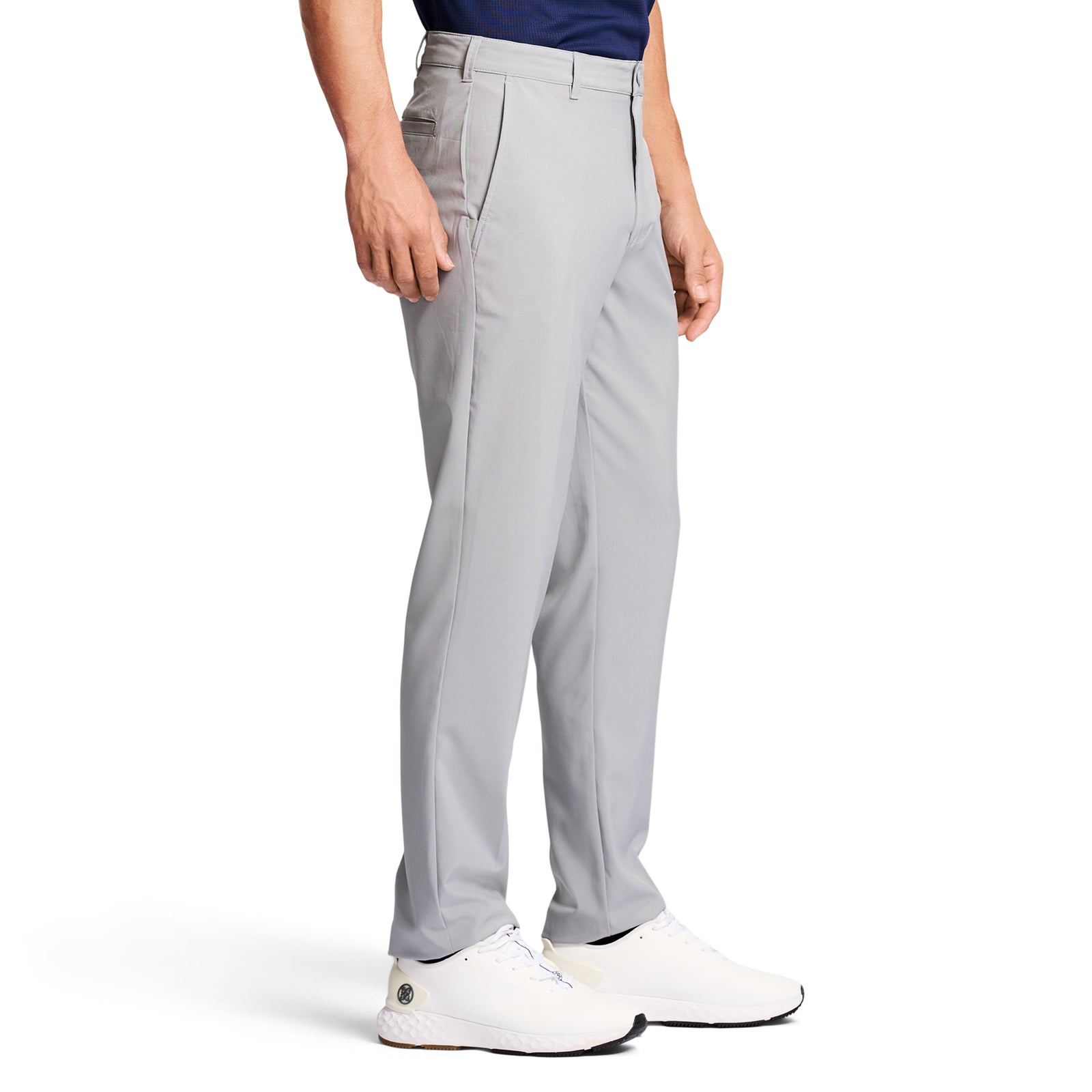 【MODERNIF】Coolmax Span Semi Wide Slacks BIG AND TALL PERFORMANCE STRETCH FLAT FRONT CHINO PANT
