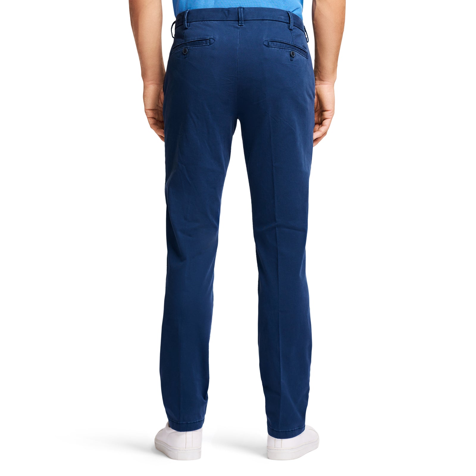 SALTWATER STRETCH FLAT FRONT SLIM FIT CHINO PANT CADET NAVY IZOD