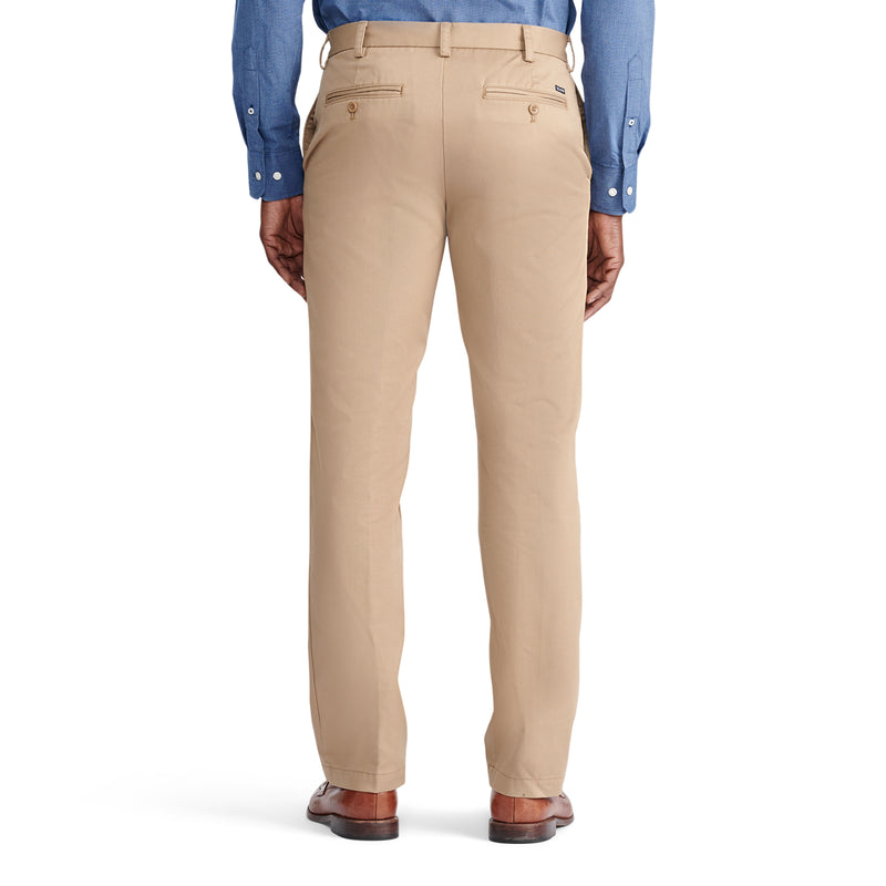 American Chino Flat-Front Straight Fit Pant - English Khaki IZOD American Chino Flat-Front Straight Fit Pant - English Khaki IZOD