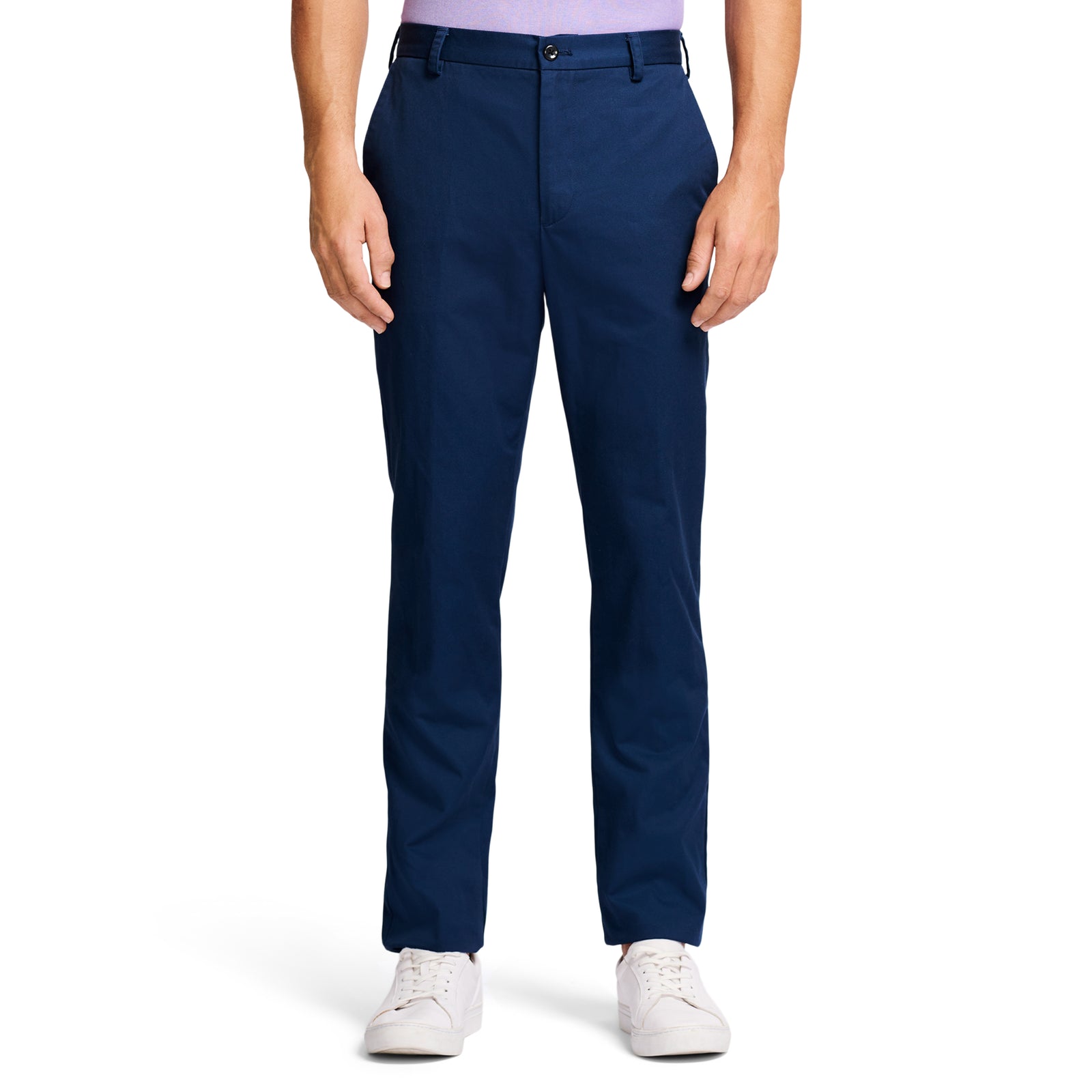 AMERICAN CHINO FLAT FRONT STRAIGHT FIT PANT NAVY – IZOD