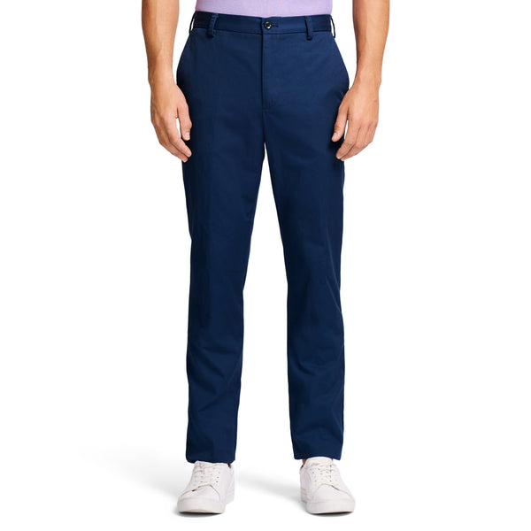 AMERICAN CHINO FLAT FRONT STRAIGHT FIT PANT - NAVY