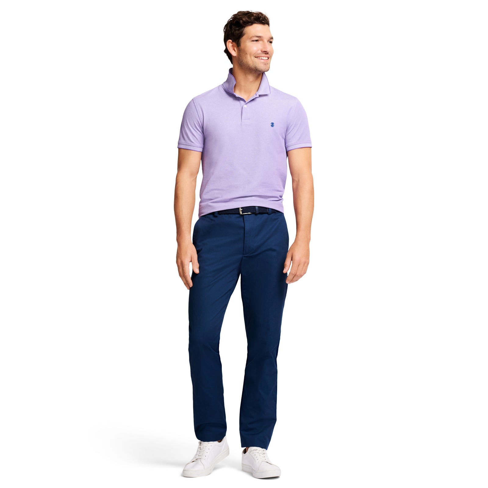American Chino Flat-Front Straight Fit Pant - Navy – IZOD