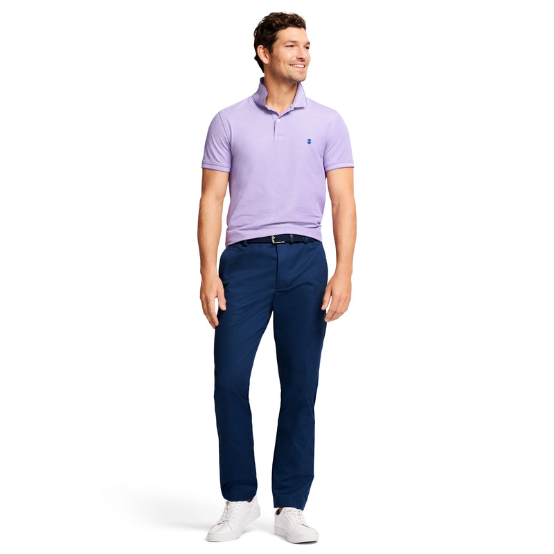 AMERICAN CHINO FLAT-FRONT STRAIGHT FIT PANT - NAVY