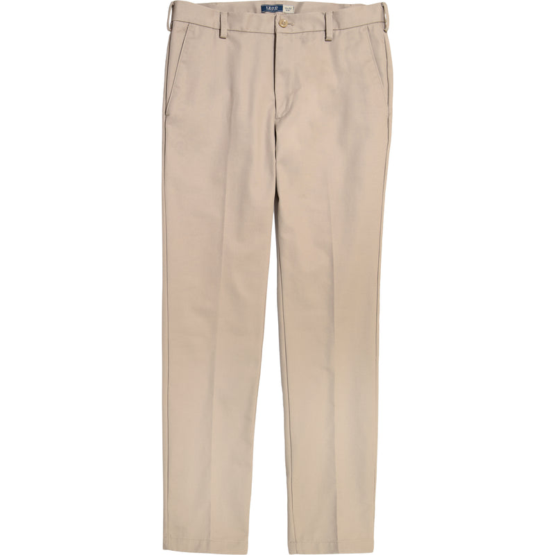 AMERICAN CHINO FLAT-FRONT SLIM FIT PANT - KHAKI