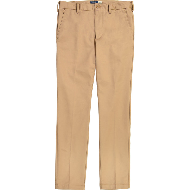 AMERICAN CHINO FLAT FRONT SLIM FIT CHINO PANT - ENGLISH KHAKI