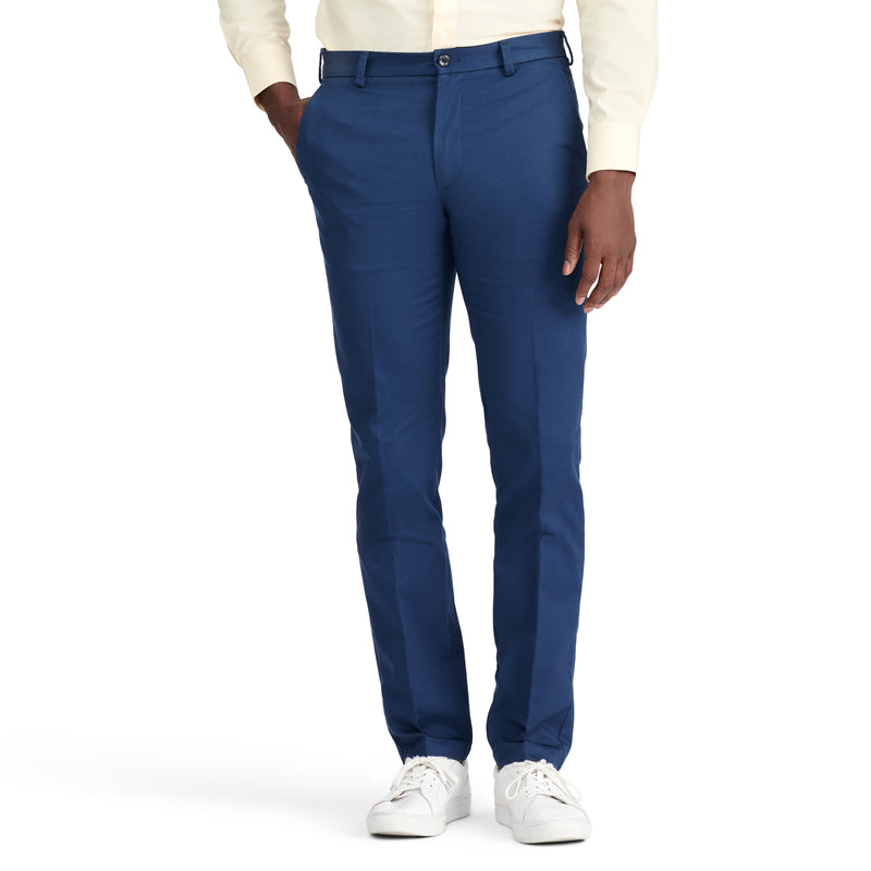 AMERICAN CHINO FLAT FRONT SLIM FIT CHINO PANT - NAVY