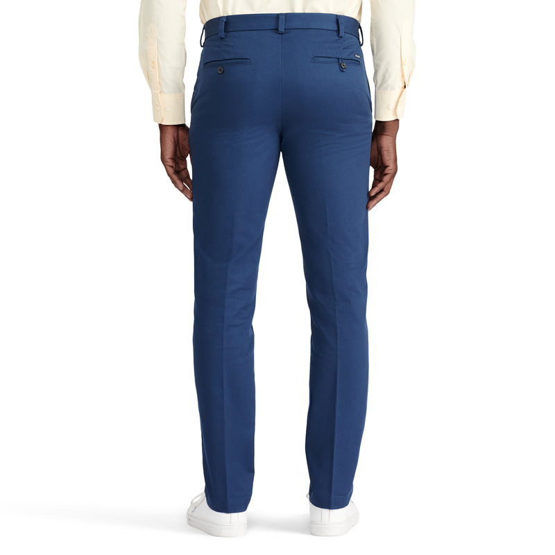 AMERICAN CHINO FLAT FRONT SLIM FIT PANT - NAVY