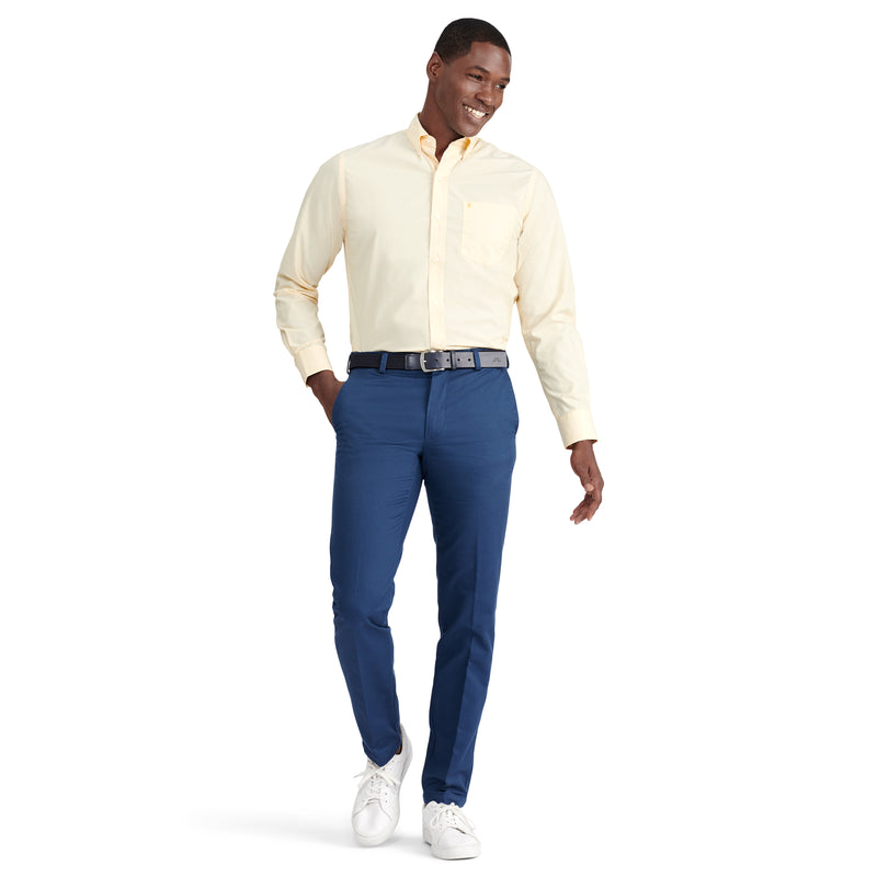 AMERICAN CHINO FLAT FRONT SLIM FIT PANT - NAVY