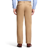 AMERICAN CHINO DOUBLE PLEATED PANT - ENGLISH KHAKI