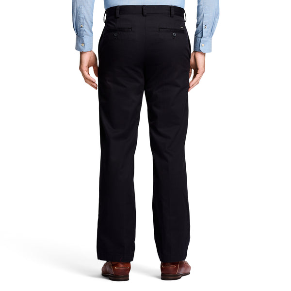 AMERICAN CHINO FLAT FRONT CLASSIC FIT PANT - BLACK