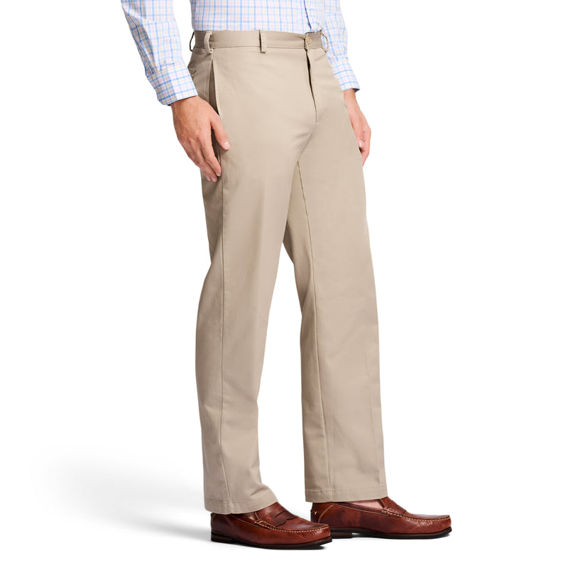 AMERICAN CHINO FLAT-FRONT CLASSIC FIT PANT - KHAKI