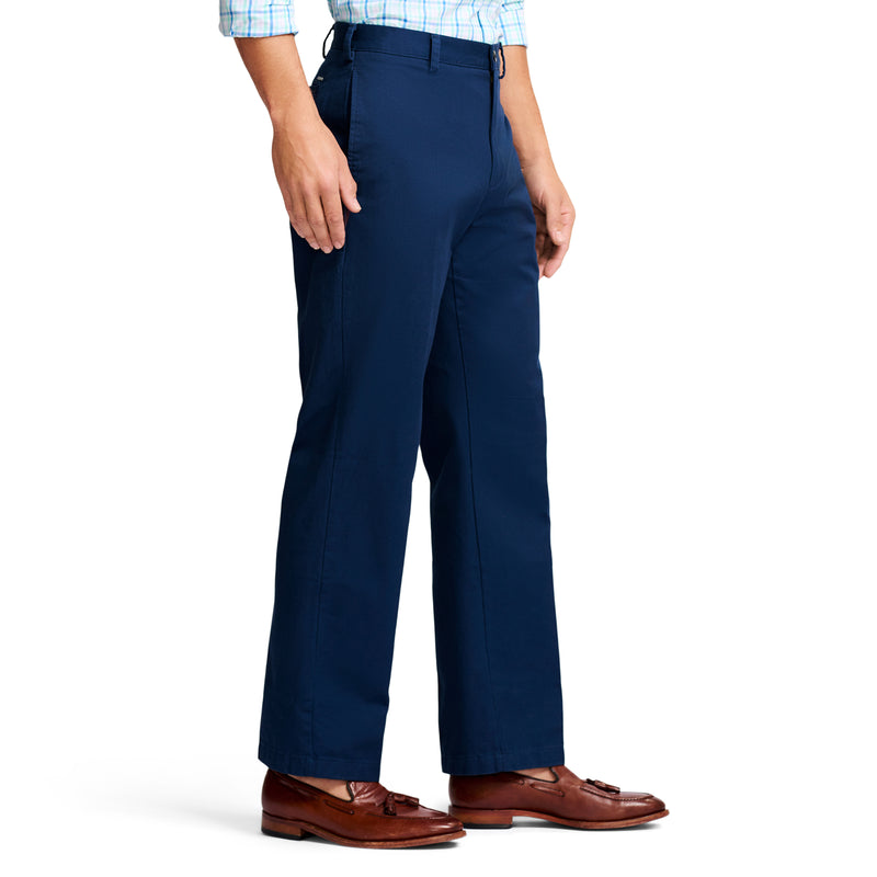 AMERICAN CHINO FLAT FRONT CLASSIC FIT PANT - NAVY