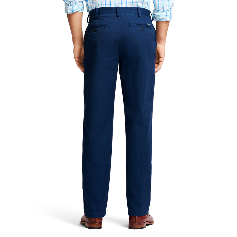 AMERICAN CHINO FLAT-FRONT CLASSIC FIT PANT - NAVY