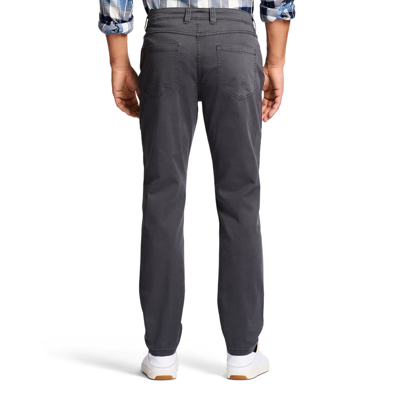 SALTWATER 5-POCKET STRAIGHT FIT CHINO PANT - ASPHALT