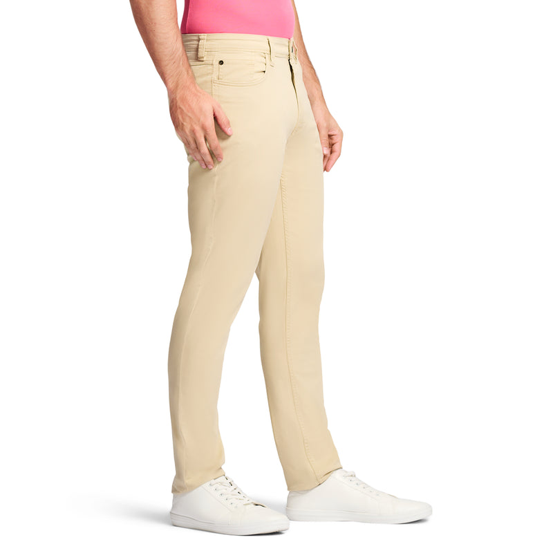 SALTWATER 5-POCKET STRAIGHT FIT CHINO PANT - PALE KHAKI