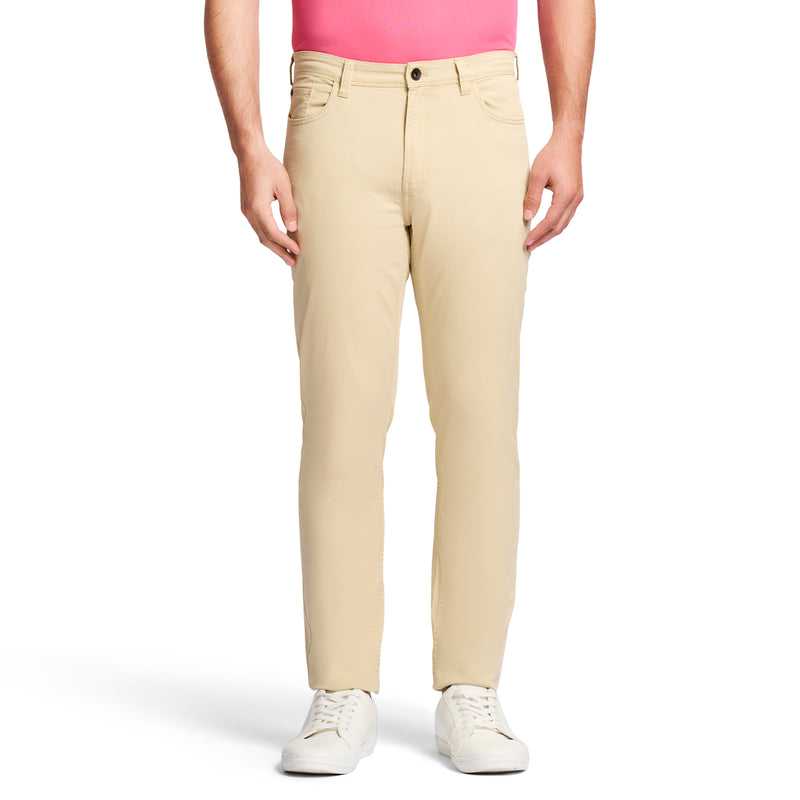 SALTWATER 5-POCKET STRAIGHT FIT CHINO PANT - PALE KHAKI