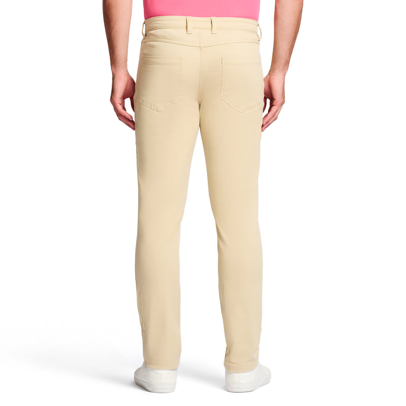 SALTWATER 5-POCKET STRAIGHT FIT CHINO PANT - PALE KHAKI