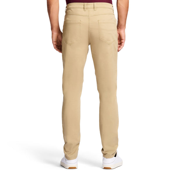 SALTWATER 5-POCKET STRAIGHT FIT CHINO PANT - CEDARWOOD KHAKI