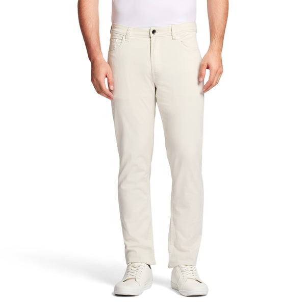 SALTWATER 5-POCKET STRAIGHT FIT CHINO PANT - SILVER BIRCH