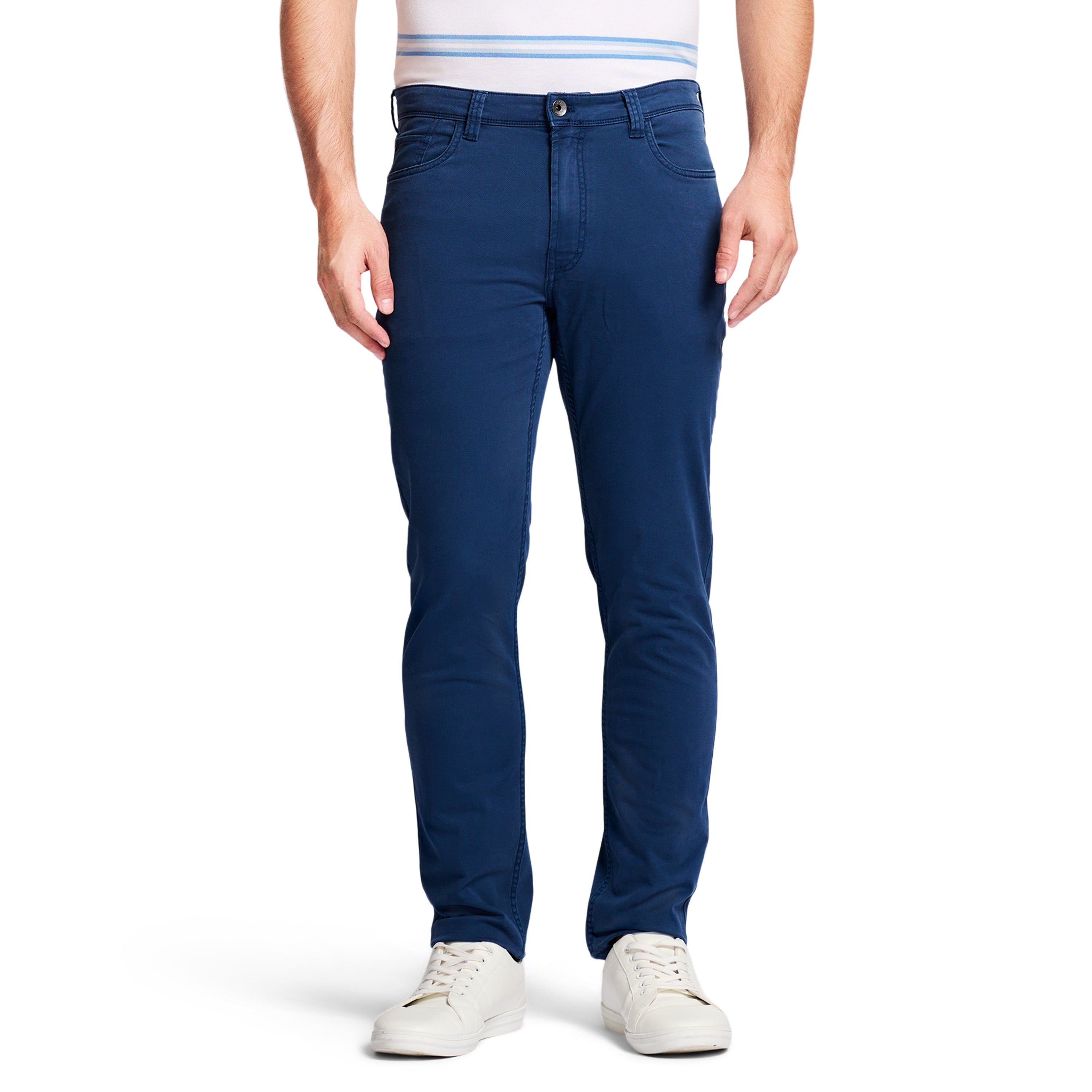 SALTWATER 5-POCKET STRAIGHT FIT CHINO PANT CADET NAVY – IZOD