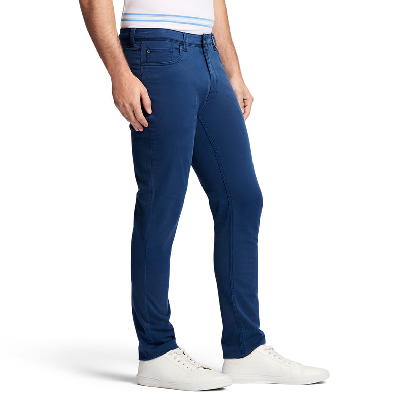 SALTWATER 5-POCKET STRAIGHT FIT CHINO PANT - CADET NAVY