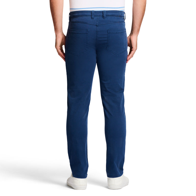 SALTWATER 5-POCKET STRAIGHT FIT CHINO PANT - CADET NAVY