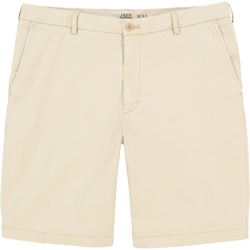 SALTWATER FLAT-FRONT CHINO SHORT - PALE KHAKI