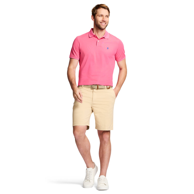 SALTWATER FLAT FRONT CHINO SHORT - PALE KHAKI