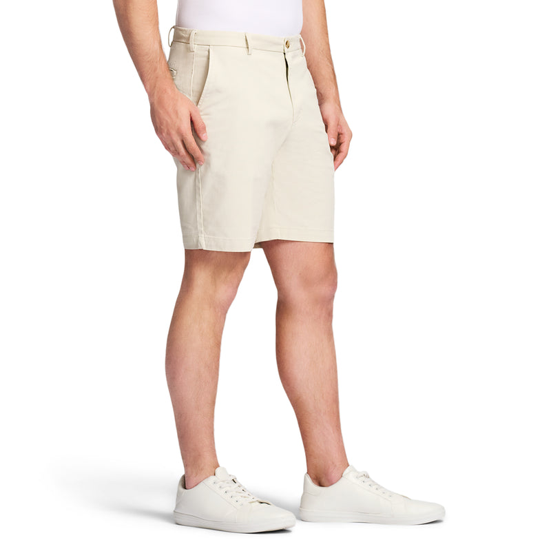 SALTWATER FLAT FRONT CHINO SHORT - SILVER BIRCH