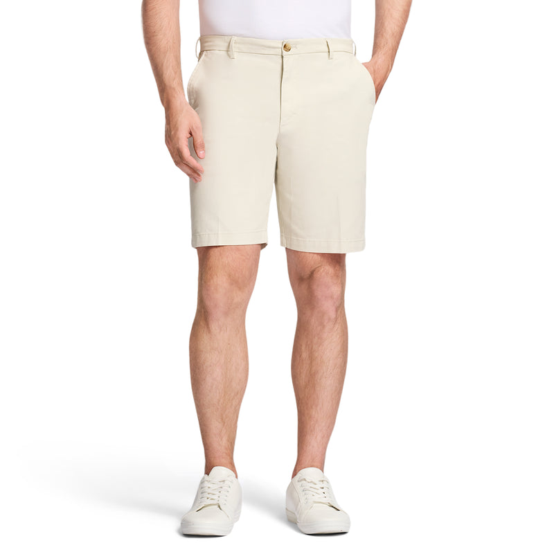 SALTWATER 9.5 FLAT FRONT CHINO SHORT SILVER BIRCH IZOD