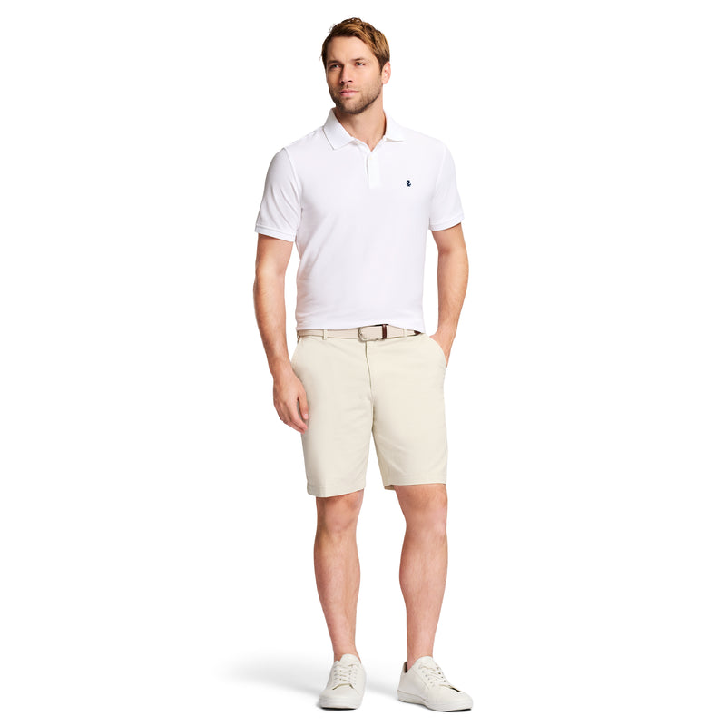 SALTWATER 9.5" FLAT FRONT CHINO SHORT - SILVER BIRCH