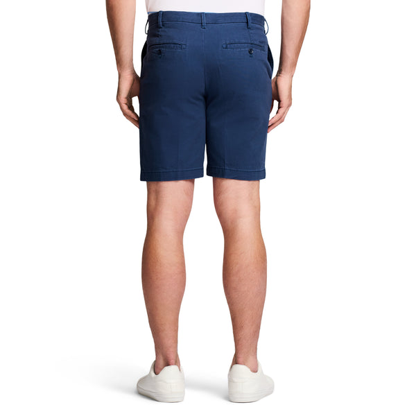 SALTWATER FLAT FRONT CHINO SHORT - CADET NAVY