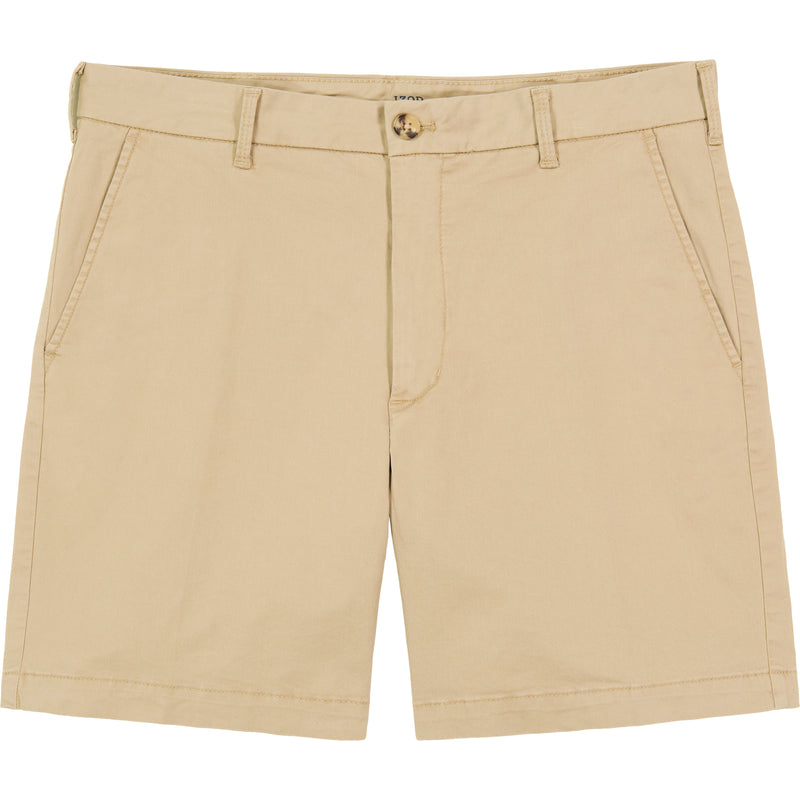 SALTWATER 7" FLAT FRONT CHINO SHORT - PALE KHAKI