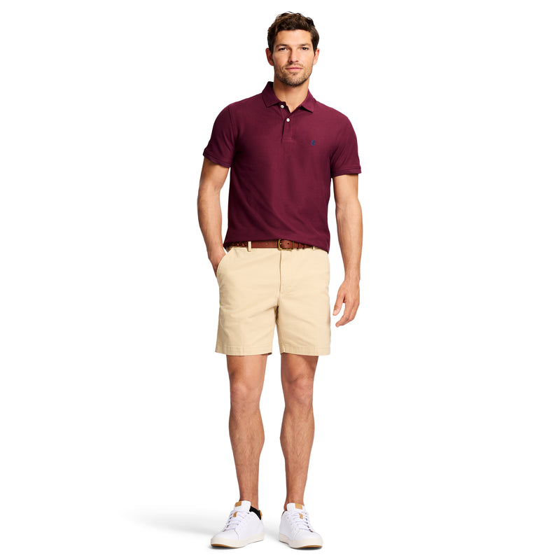 SALTWATER 7" FLAT FRONT CHINO SHORT - PALE KHAKI