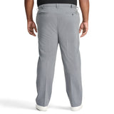 BIG & TALL PERFORMANCE FLAT FRONT CHINO PANTS - SMOKED PEARL