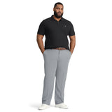 BIG & TALL PERFORMANCE FLAT FRONT CHINO PANTS - SMOKED PEARL