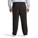 BIG & TALL PERFORMANCE FLAT FRONT CHINO PANTS - BLACK