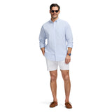 PERFORMANCE COMFORT BUTTON-DOWN SHIRT - CORNFLOWER BLUE