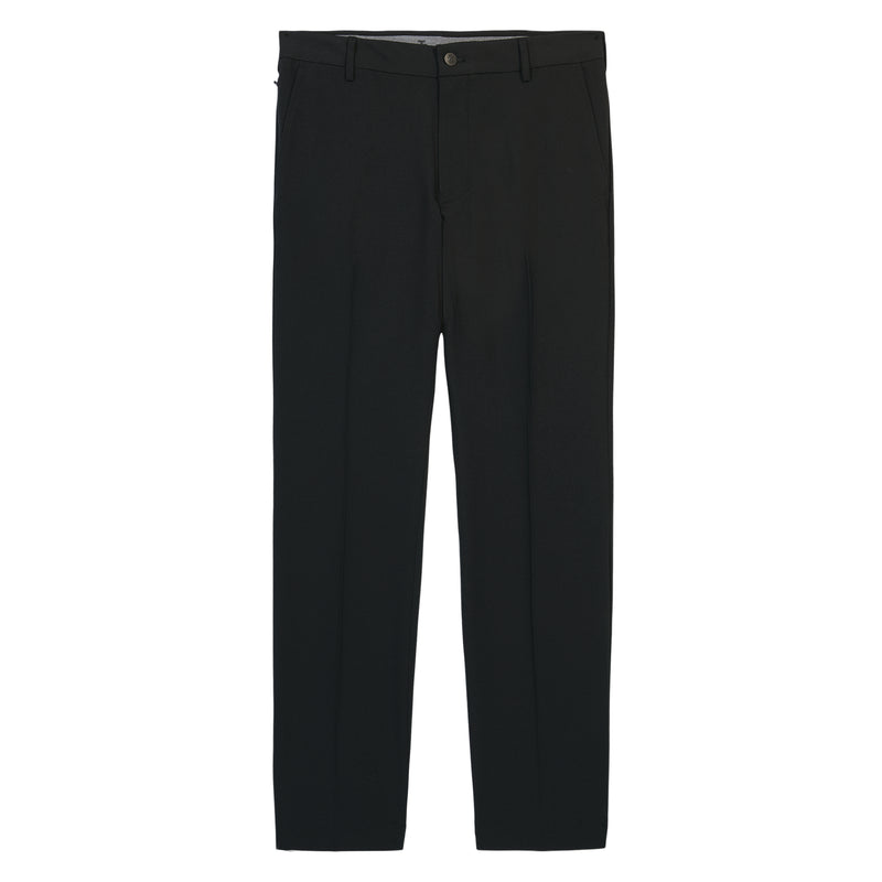 TRAVELER FLAT FRONT CHINO PANT - BLACK