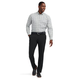 TRAVELER FLAT FRONT CHINO PANT - BLACK