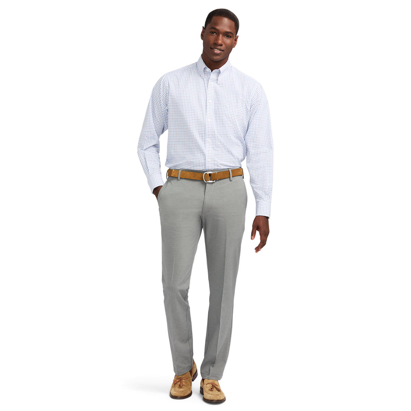 TRAVELER FLAT FRONT CHINO PANT - SMOKED PEARL